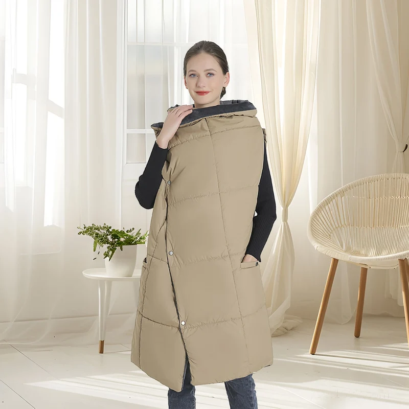 USB-Heated Electric Blanket with Poncho Function, Pockets, and Hand Openings
