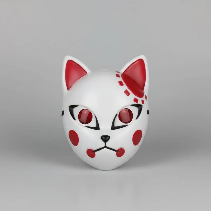 Halloween LED Cat Anime Cosplay Mask with Glowing Illumination for Masks
