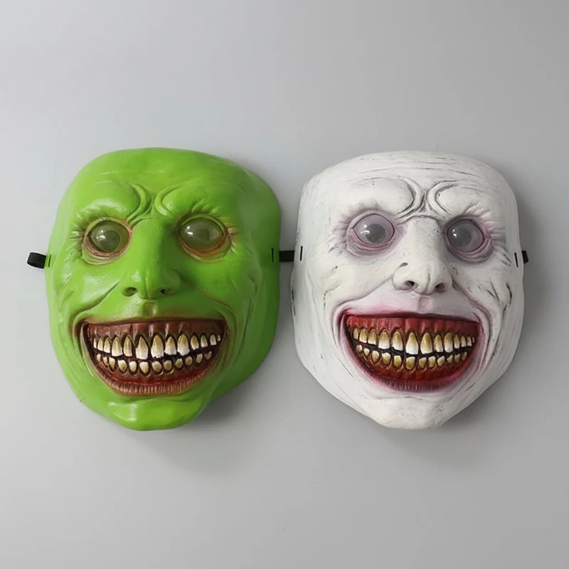 Halloween Latex LED Face Mask, Scary, with a Wide Smile and Elastic Strap