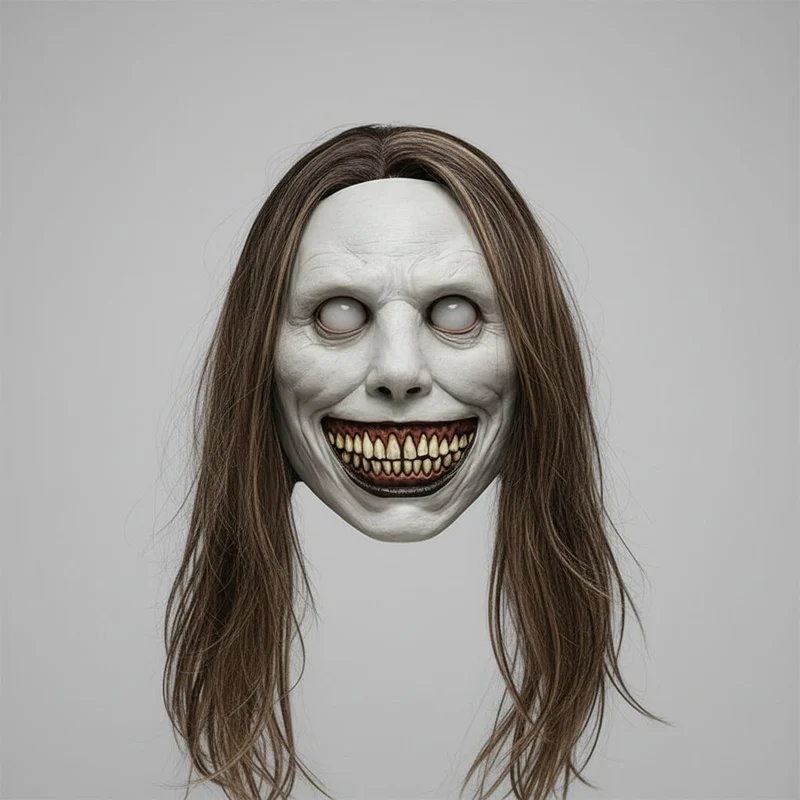 Halloween Latex LED Face Mask, Scary, with a Wide Smile and Elastic Strap