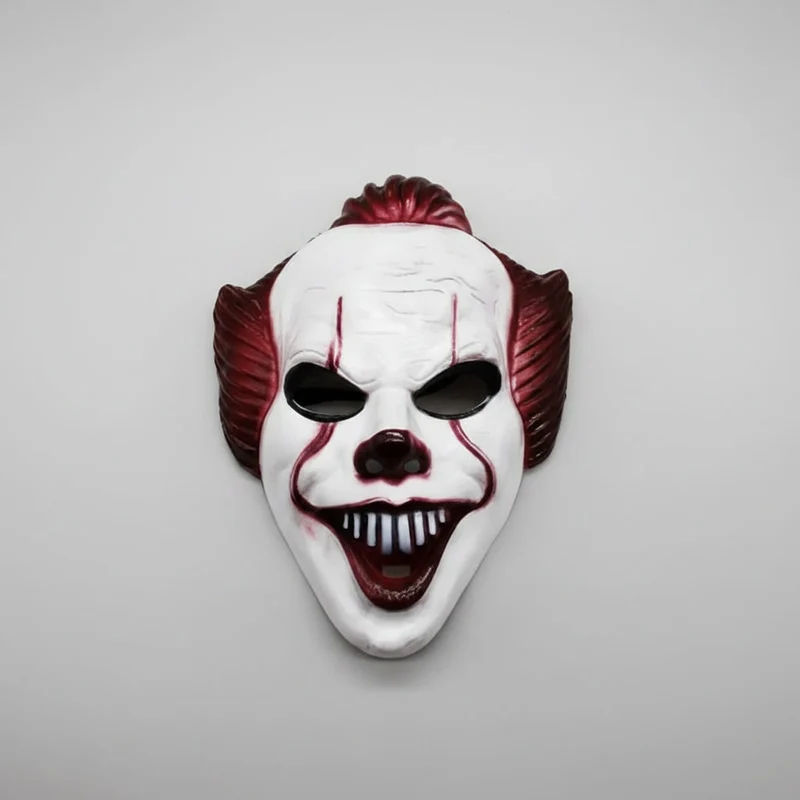 Halloween Clown Mask with Synthetic Hair, Scary for Parties and Cosplay