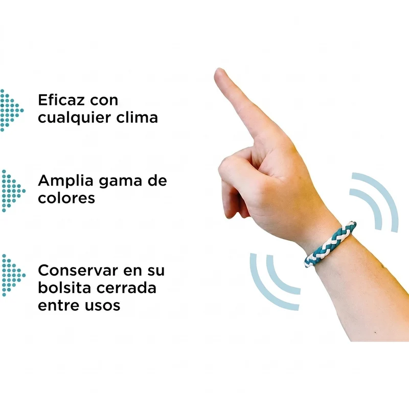 Pulsera Antimosquitos Natural con Aceites Esenciales — Pack de 12