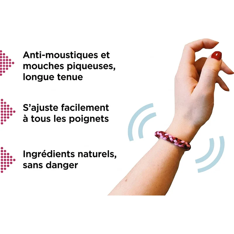 Bracelet Anti-Moustique — Pack de 12