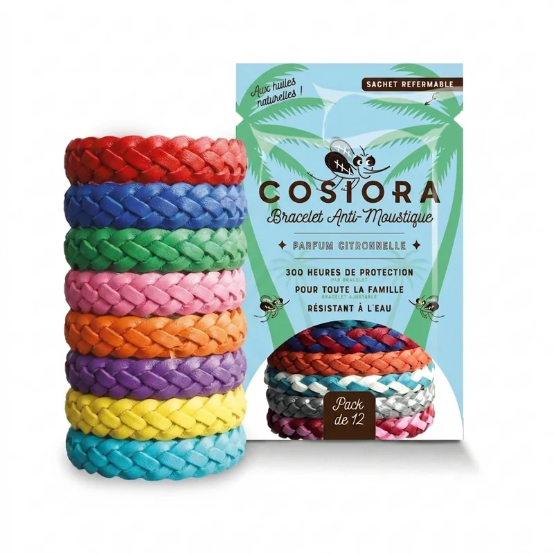 Bracelet Anti-Moustique — Pack de 12