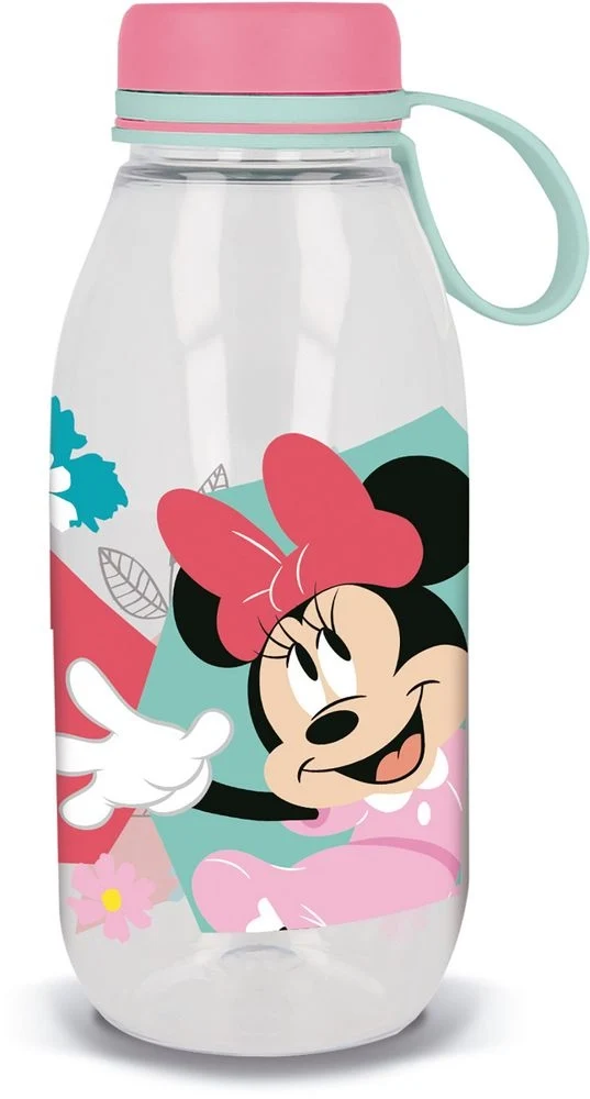 TATAWAY Disney Borraccia Ecozen trasparente per bambine in tritan Minnie 460 ml