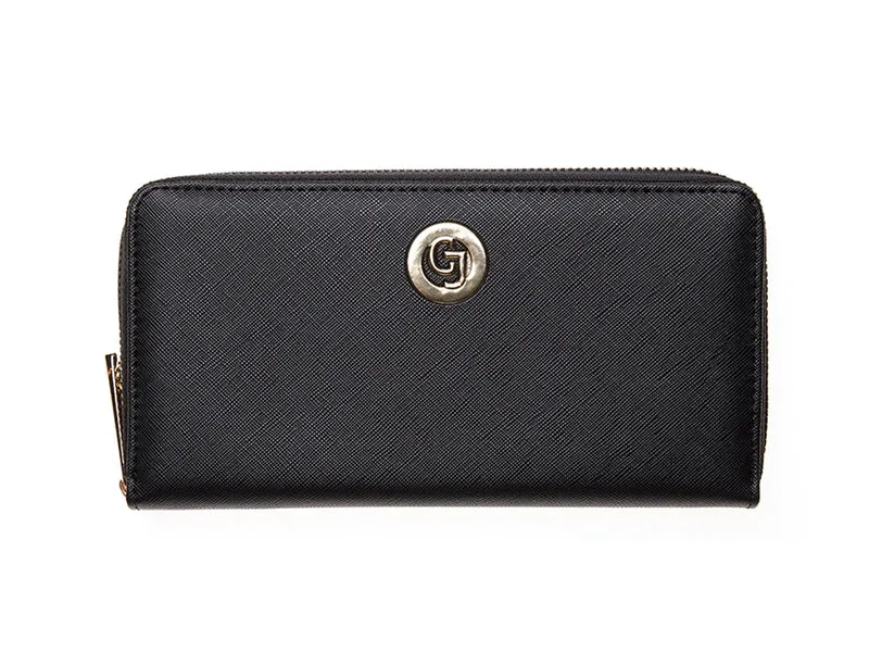 Portafoglio Carrera Claire con zip perimetrale nero