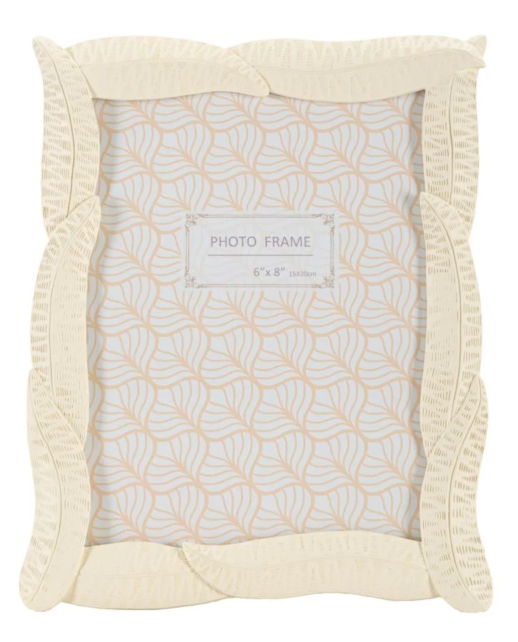 Cornice Snake 19,8x2x24,8 cm in Resina e Vetro Crema