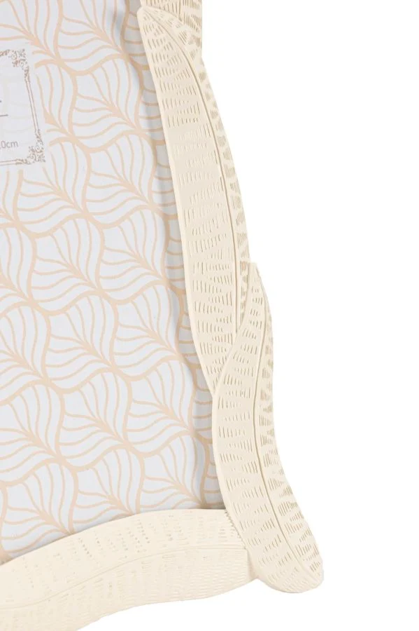 Cornice Snake 19,8x2x24,8 cm in Resina e Vetro Crema
