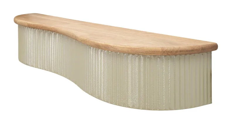 Mensole Frankfurt Coppia 86x18x12 cm in Gomma e Metallo