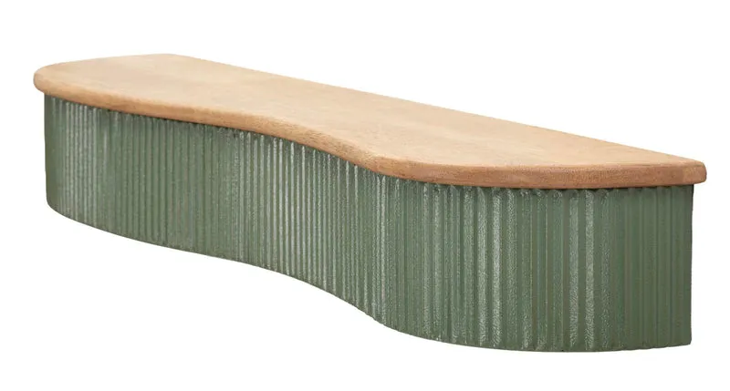 Mensole Frankfurt Coppia 86x18x12 cm in Gomma e Metallo