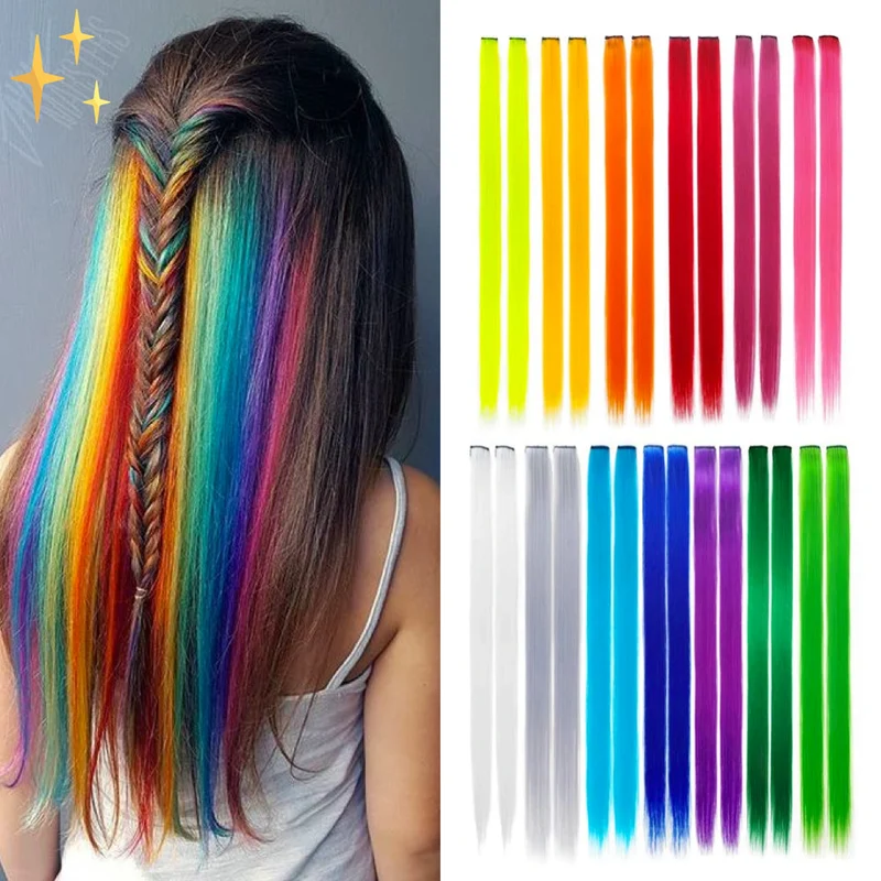 VivaLocks Clip-in Hair Extensions – 26 Regenboogstrengen van 50 cm