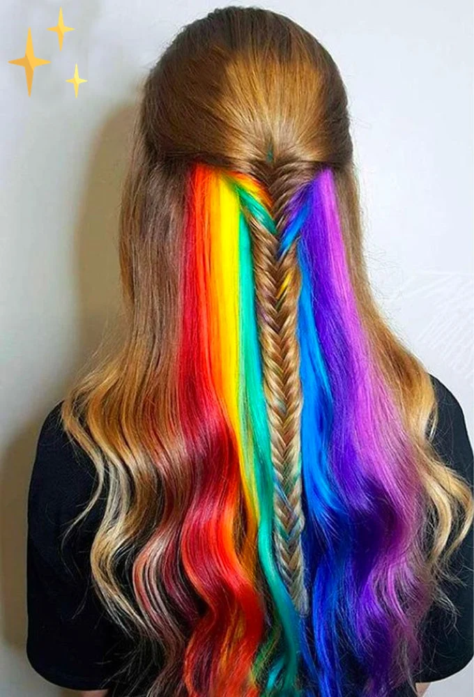 VivaLocks Clip-in Hair Extensions – 26 Regenboogstrengen van 50 cm
