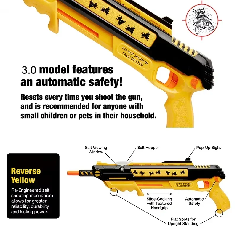PestBlaster Zoutpistool – Compact Precisiewapen 3.0 voor Volwassenen