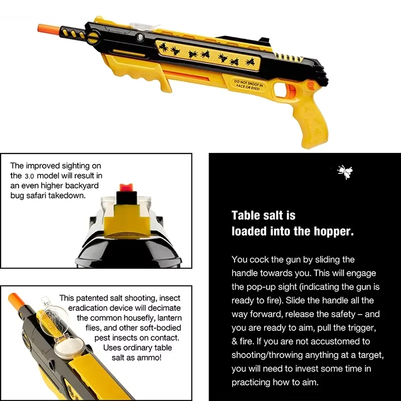 PestBlaster Zoutpistool 3.0 – Laser Vliegen- & Muggenbestrijder Buiten