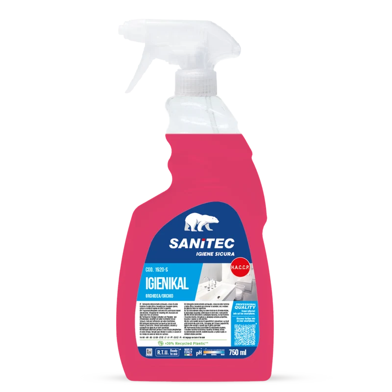 Disincrostante profumato per bagni Sanitec Igienikal Orchidea 6x750 ml DISPONIBILE IN 7 GIORNI LAVORATIVI