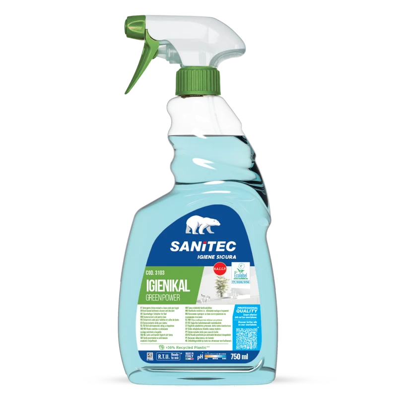Disincrostante Ecolabel per bagni Sanitec Igienikal Green Power 750 ml DISPONIBILE IN 7 GIORNI LAVORATIVI