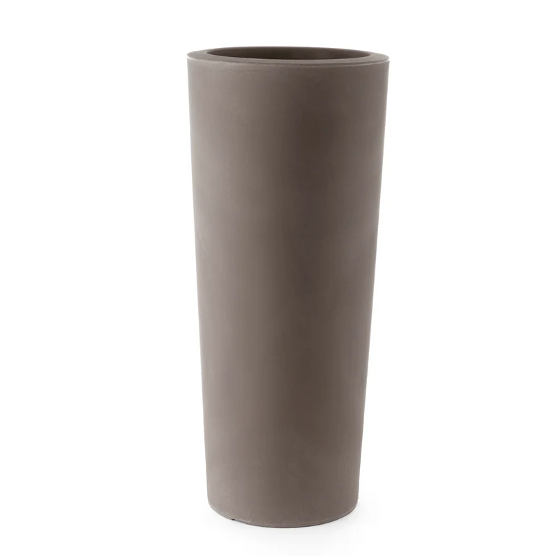 Vaso Schio Cono In Resina Cappuccino 90 Cm