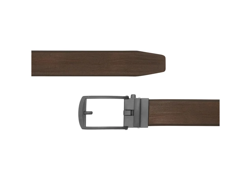 Cintura Carrera 3,5cm in pelle marrone scuro taglia S