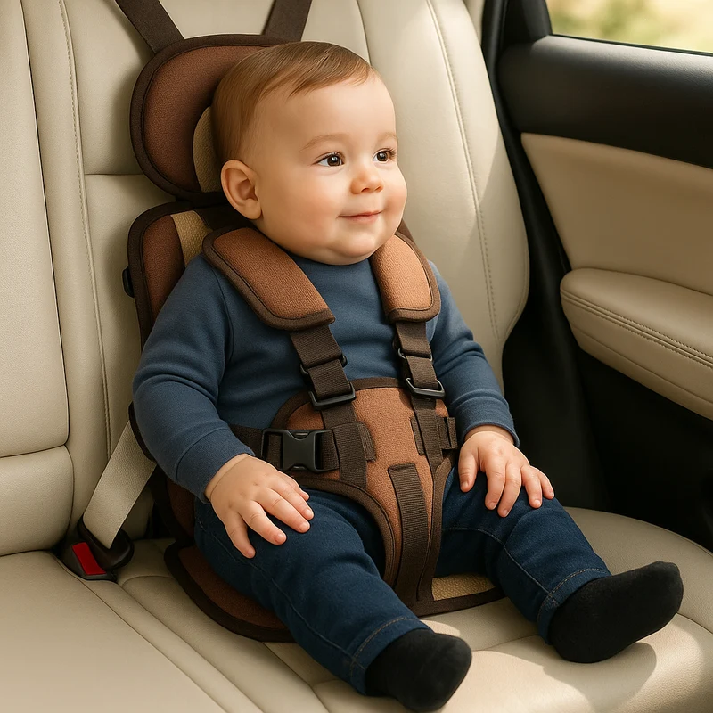 Comfortable Portable Child Car Seat with Safety Belt