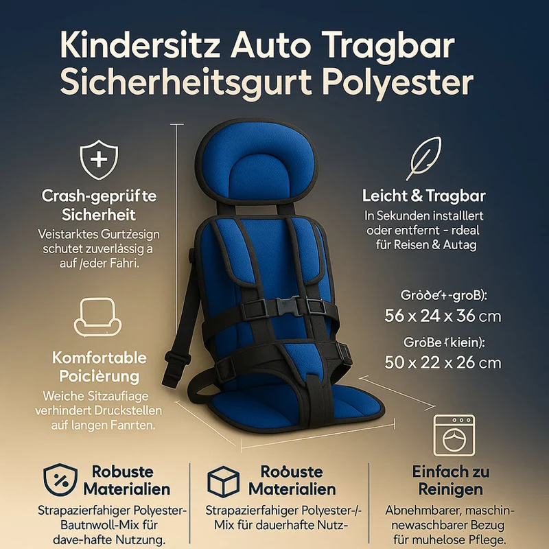 Portable Car Booster Seat for Children