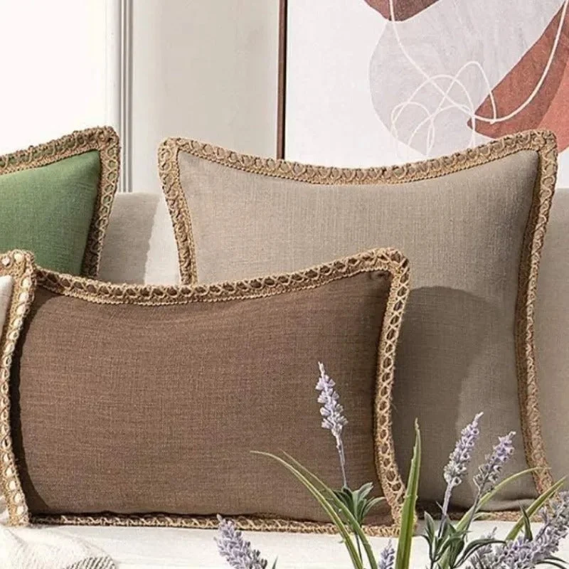 Trendy Rustic Decorative Pillowcase