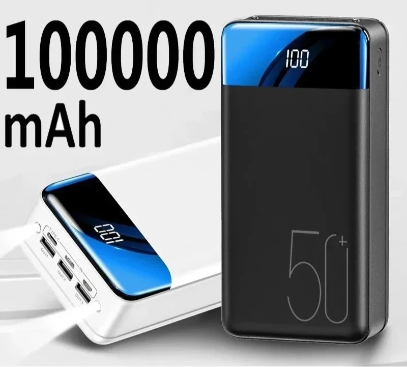 VoltMate Powerbank 50.000 mAh – USB-C Snellader voor Reizen & Nood