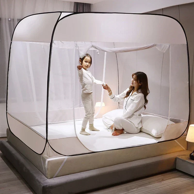 SkyShield Muskietennet – Sterrengrijs, Zonder Installatie, Binnen & Buiten