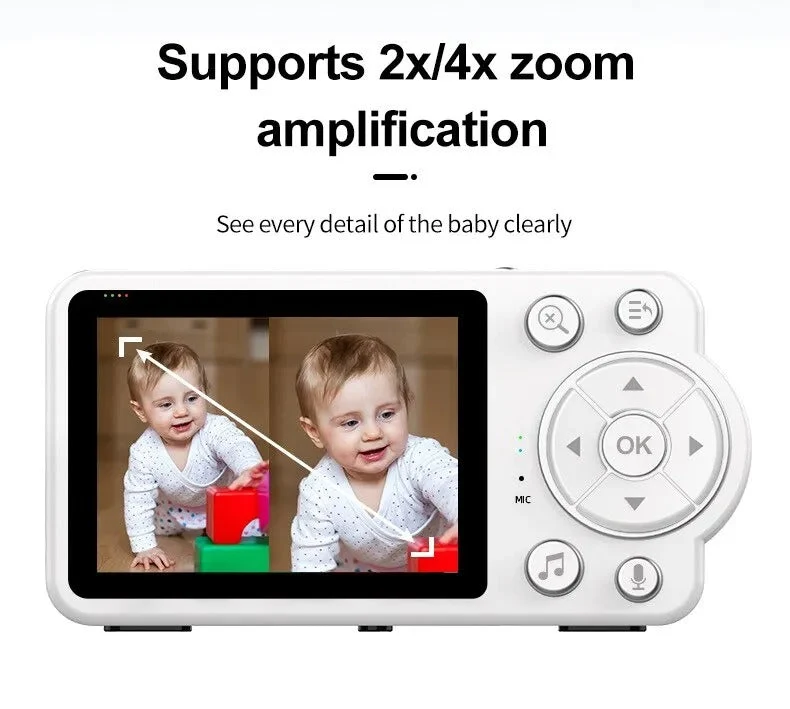 Nuvia – Babyfoon met camera & nachtzicht – Huil- & temperatuuralarm