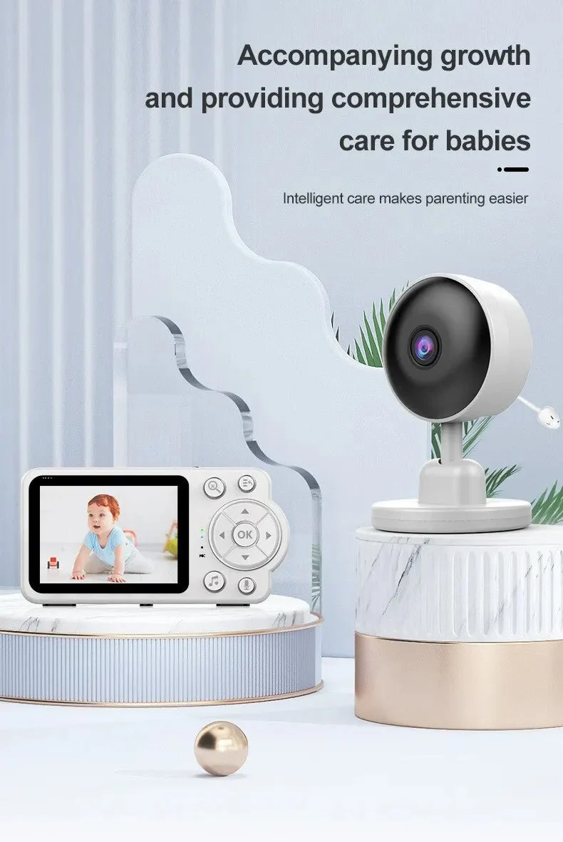 Nuvia – Babyfoon met camera & nachtzicht – Huil- & temperatuuralarm