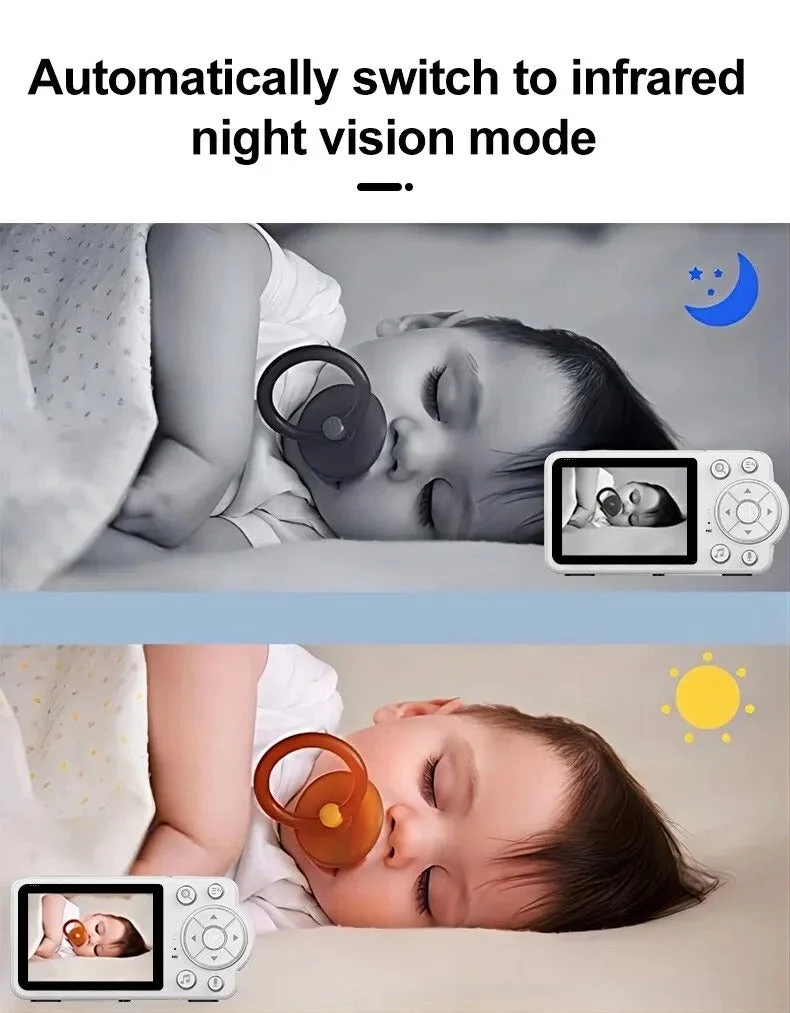 Nuvia – Babyfoon met camera & nachtzicht – Huil- & temperatuuralarm
