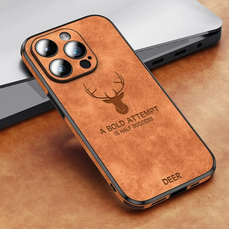 iPhone hoesje MagSafe – Magnetisch telefoonhoesje met suède-look
