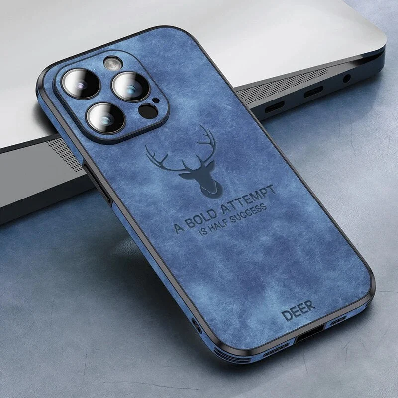 iPhone hoesje MagSafe – Magnetisch telefoonhoesje met suède-look