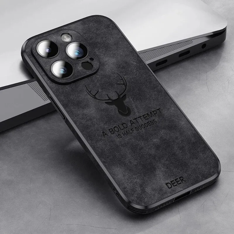 iPhone hoesje MagSafe – Magnetisch telefoonhoesje met suède-look