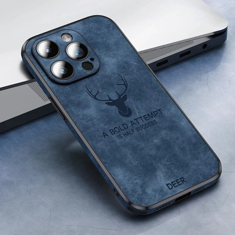 iPhone hoesje MagSafe – Magnetisch telefoonhoesje met suède-look