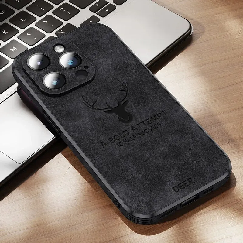 iPhone hoesje MagSafe – Magnetisch telefoonhoesje met suède-look