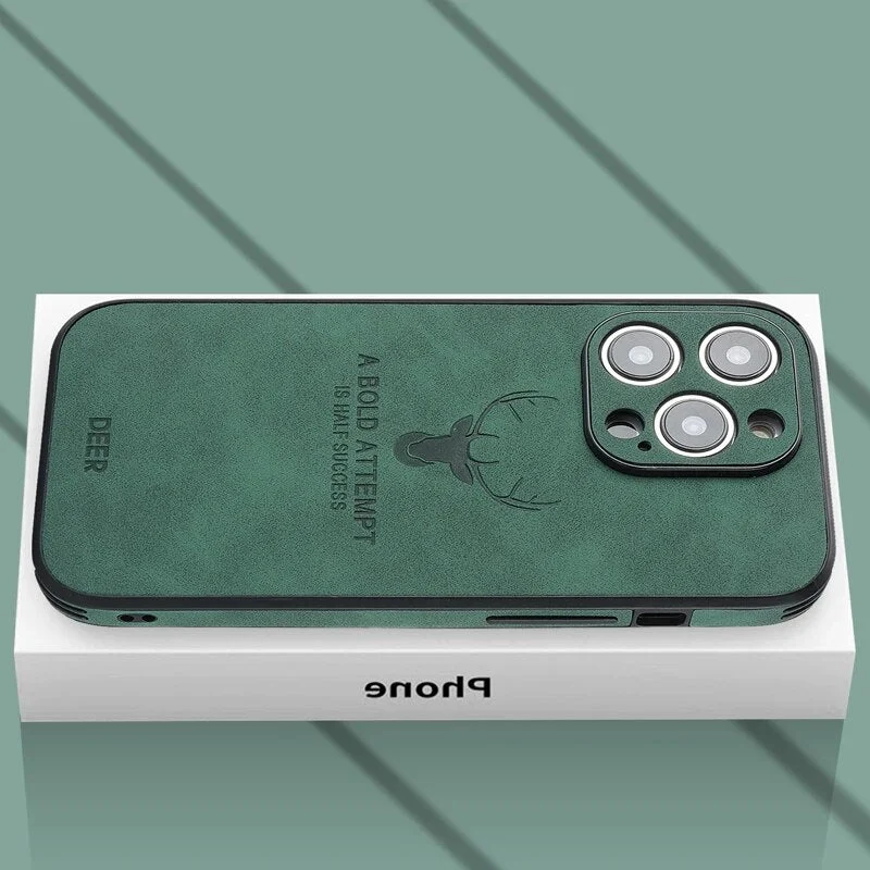 iPhone hoesje MagSafe – Magnetisch telefoonhoesje met suède-look