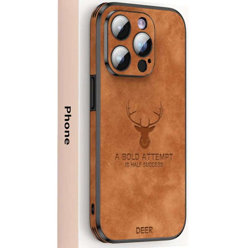 iPhone hoesje MagSafe – Magnetisch telefoonhoesje met suède-look