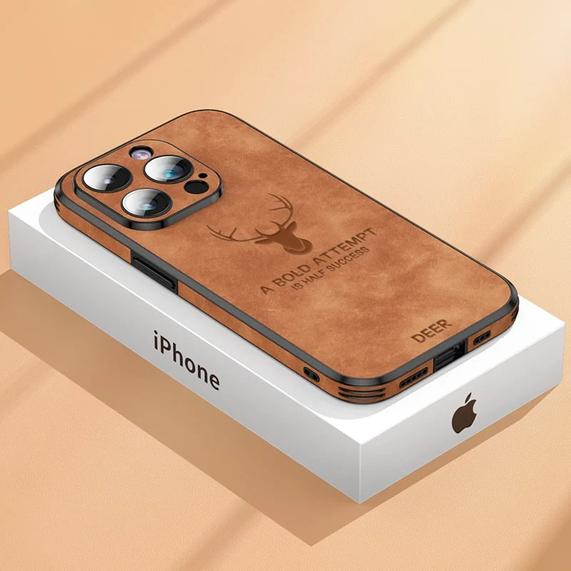 iPhone hoesje MagSafe – Magnetisch telefoonhoesje met suède-look