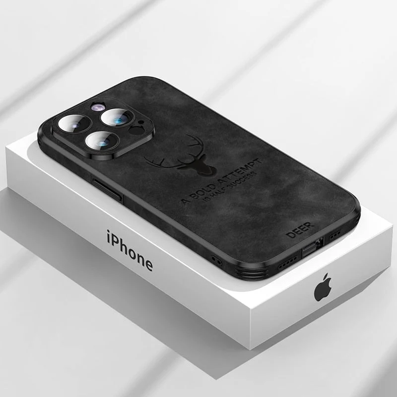 iPhone hoesje MagSafe – Magnetisch telefoonhoesje met suède-look