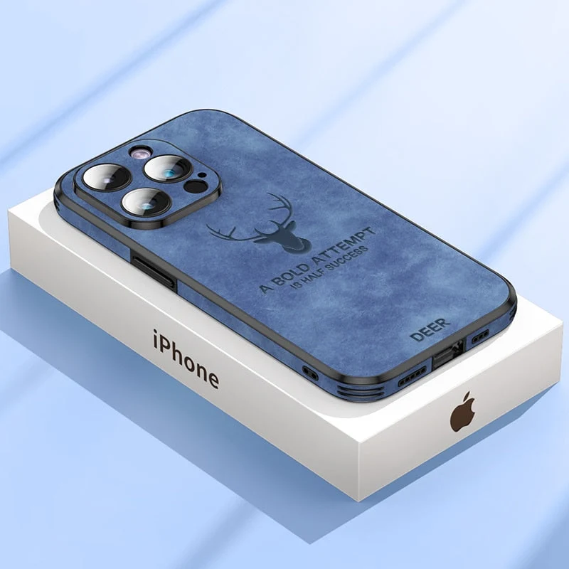 iPhone hoesje MagSafe – Magnetisch telefoonhoesje met suède-look
