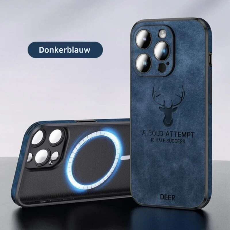 iPhone hoesje MagSafe – Magnetisch telefoonhoesje met suède-look