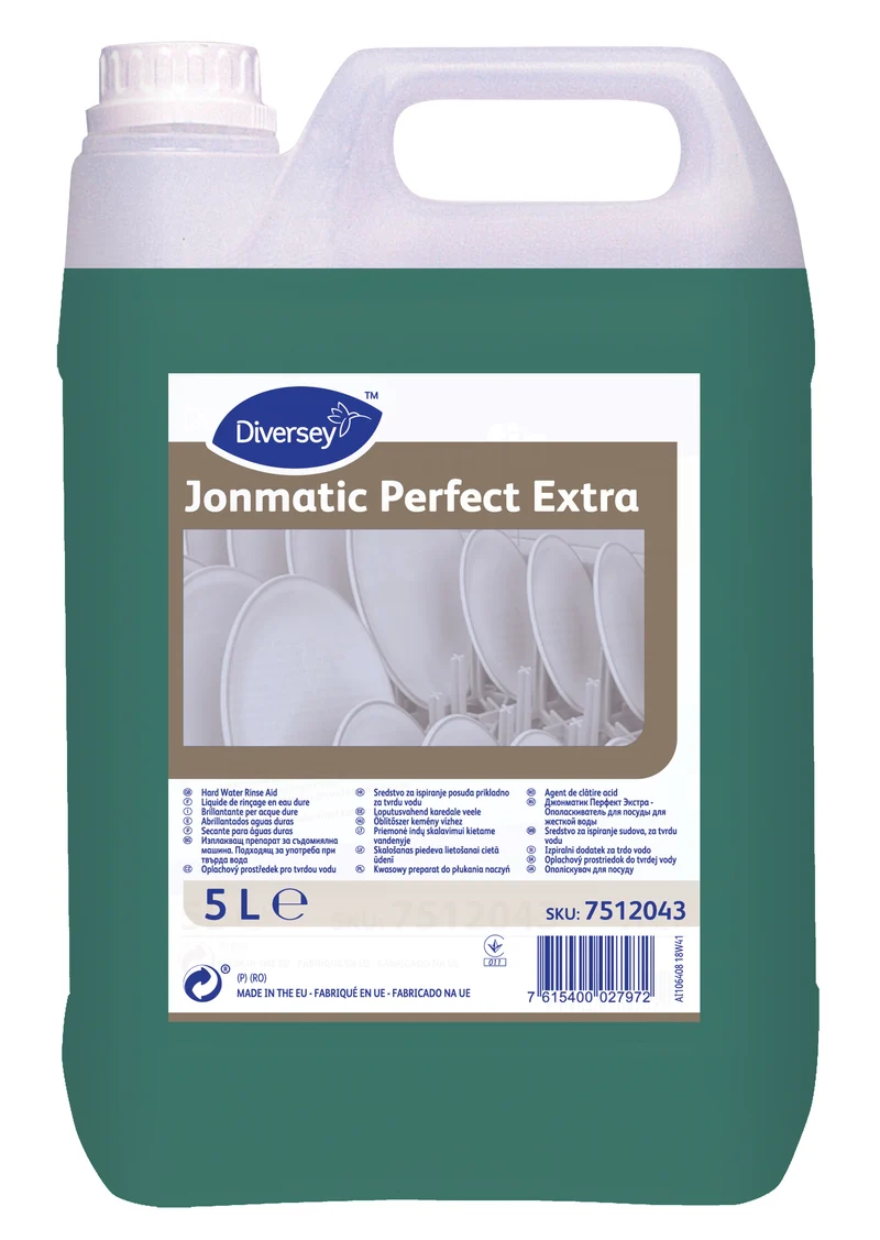 Brillantante acido Diversey Jonmatic Perfect Extra 5 litri DISPONIBILE IN 7 GIORNI LAVORATIVI