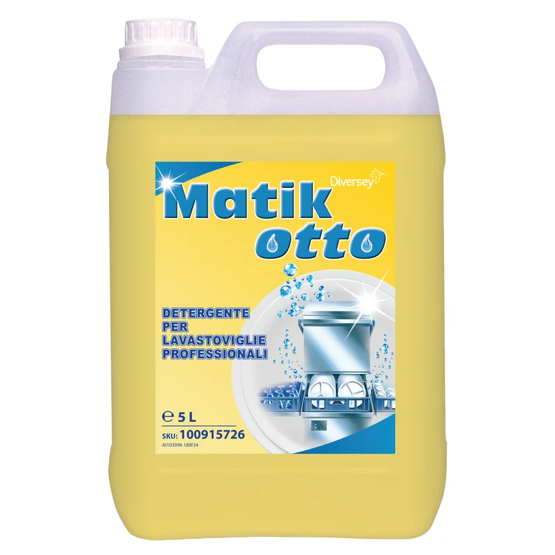 Detergente alcalino per lavastoviglie Diversey Matik Otto 5 litri DISPONIBILE IN 7 GIORNI LAVORATIVI