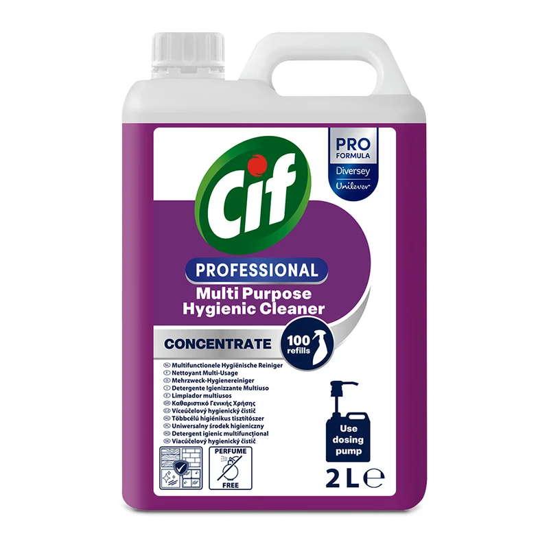 Detergente igienizzante multiuso concentrato Diversey Cif Professional 2x2 litri DISPONIBILE IN 7 GIORNI LAVORATIVI