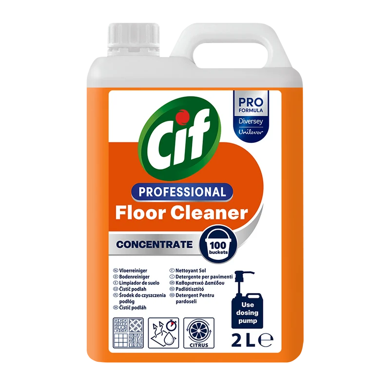 Detergente concentrato per pavimenti Diversey Cif Professional 2x2 litri DISPONIBILE IN 7 GIORNI LAVORATIVI