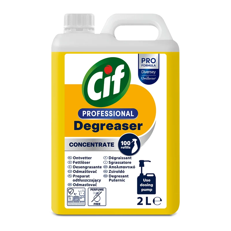 Sgrassatore concentrato Diversey Cif Professional 2x2 litri DISPONIBILE IN 7 GIORNI LAVORATIVI