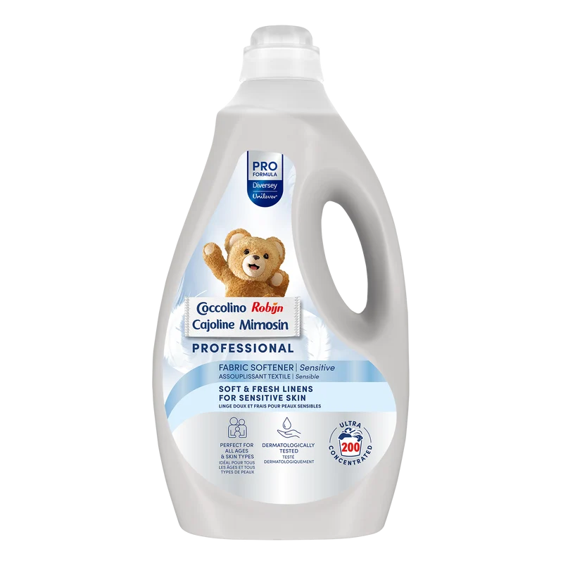 Ammorbidente concentrato per tessuti delicati Diversey Coccolino Sensitive Professional Concentrato 5 litri DISPONIBILE IN 7 GIORNI LAVORATIVI