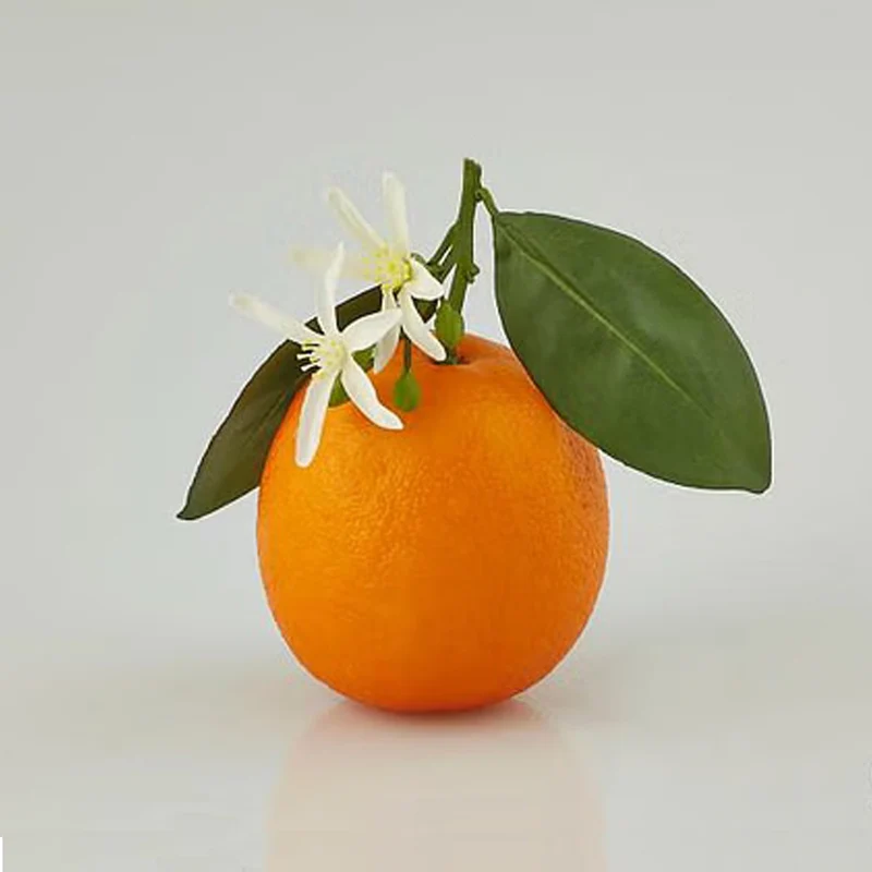 ARANCIA ARTIFICIALE DUKE CON FIORE E FOGLIA 13CM