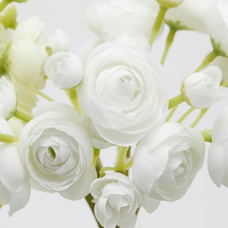 MAZZO DI RANUNCOLO H30CM VERDE E BIANCO ASSORTITI