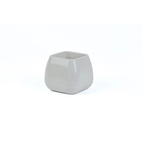 Vaso Elvan Cactus 3pz 6x7cm Bianco